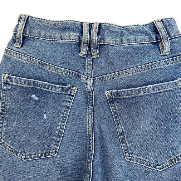 NWT Free People Dylan High Rise Button Front Cropped Blue Jeans Women’s Size 24 - Picture 7 of 13